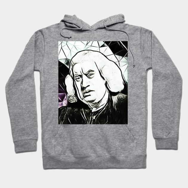 Samuel Johnson Black and white Portrait | Samuel Johnson Artwork 3 Hoodie by JustLit